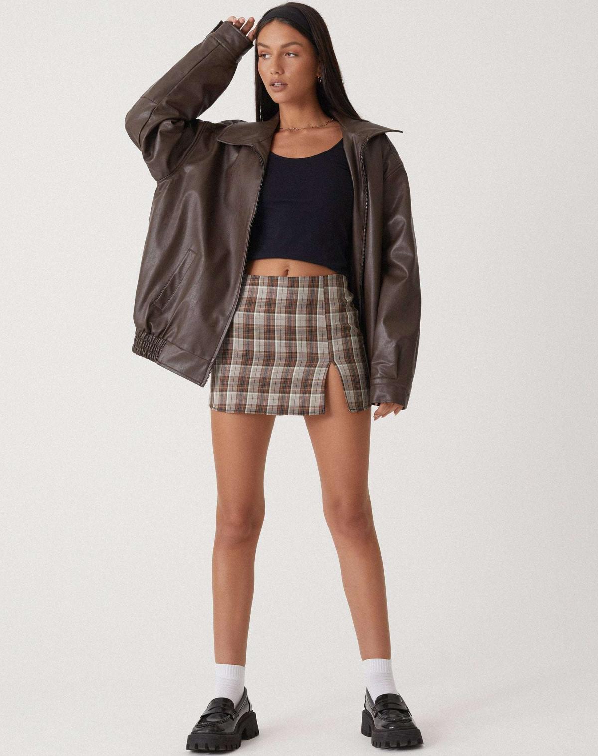 Stylische Lederjacke in Übergröße - Komfortabel und trendig für jeden Tag