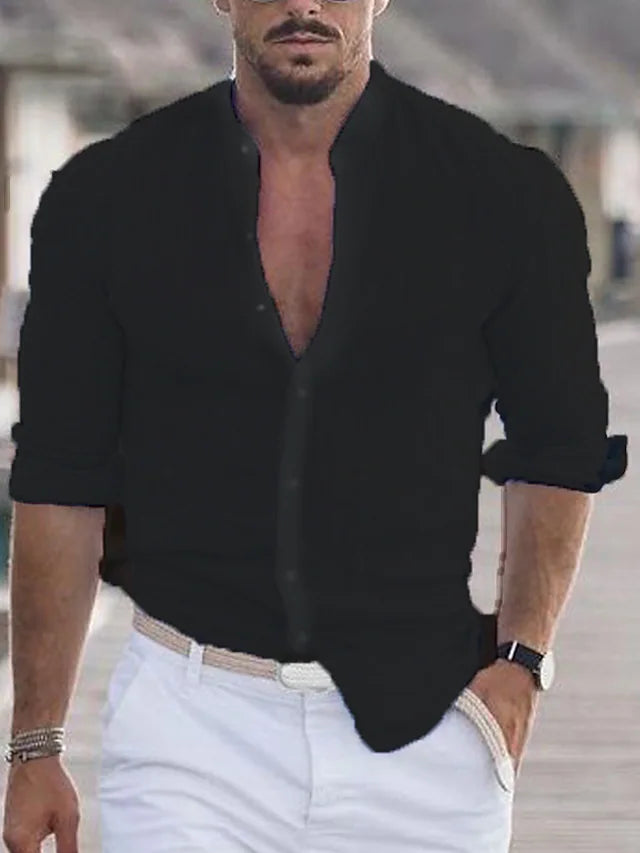 Daniel – das elegante natürliche Texturhemd für Herren
